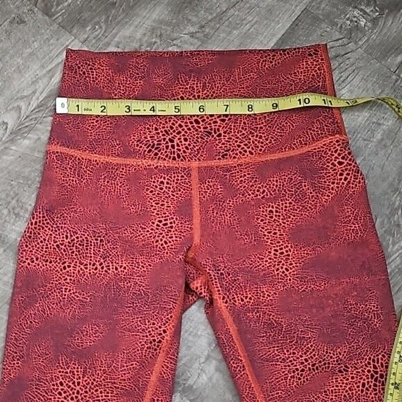 Lululemon Wunder Train High Rise 25” Leggings – Crackle Glaze Orange Women’s - Picture 10 of 12